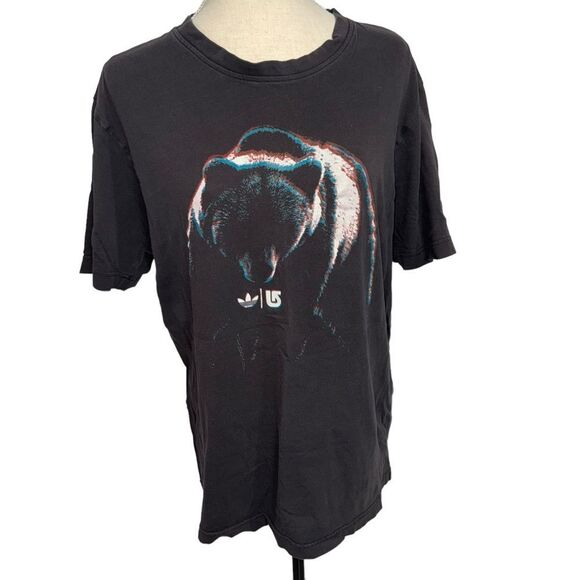 VINTAGE Adidas graphic bear short sleeve tee shirt 100% cotton size XL - Picture 10 of 12